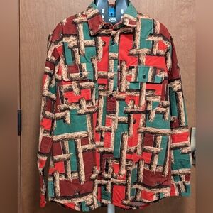Filson Field Flannel Shirt Large Log Jam Ugly Christmas Shirt